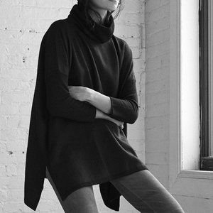 Cuyana Baby Alpaca Oversized Turtleneck Sweater